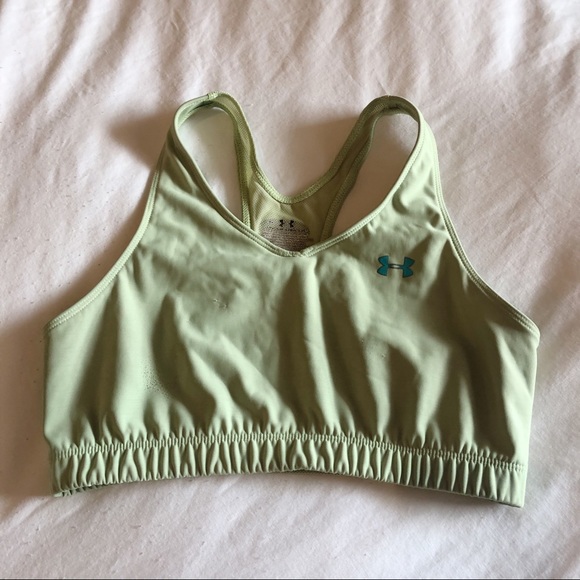 Under Armour S/M Light Green Sports Bra - Picture 1 of 3